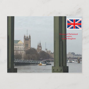 Cartão Postal Casas do Parlamento, Londres Reino Unido