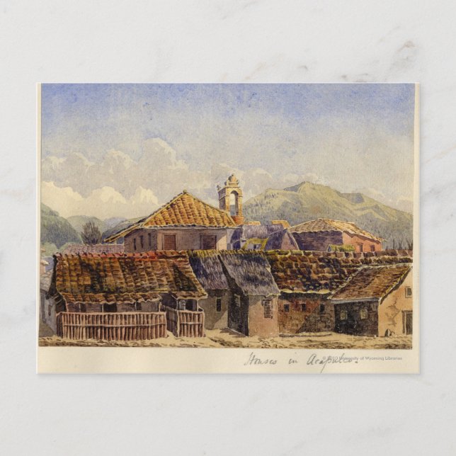 Cartão Postal Casas em Acapulco (Frente)