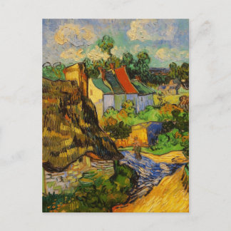 Cartão Postal Casas Em Auvers