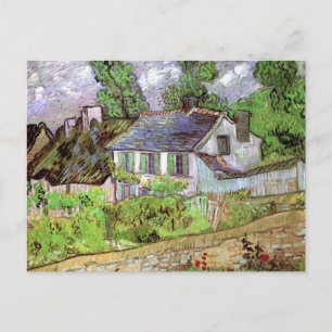 Cartão Postal Casas em Auvers por Vincent van Gogh