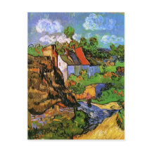 Casas em Auvers Van Gogh Arte Fina