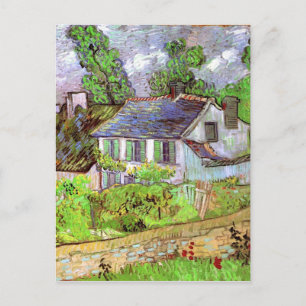 Cartão Postal Casas em Auvers, Vincent van Gogh
