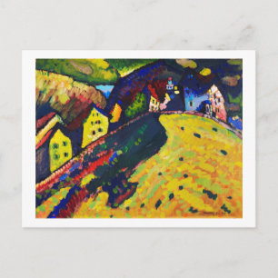 Cartão Postal Casas em Murnau, Wassily Kandinsky