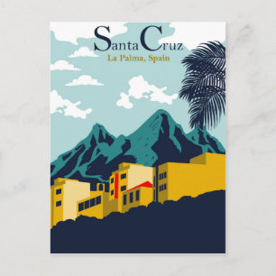 Cartão Postal Casas em Papais noeis Cruz, La Palma, Espanha