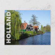 Casas holandesas da madeira de Zaanse Schans em