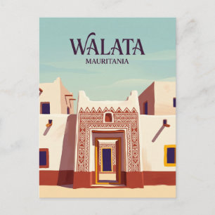 Cartão Postal Casas Pintadas de Walata Mauritânia