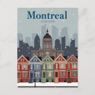 Cartão Postal Casas Vitorianas de Montreal