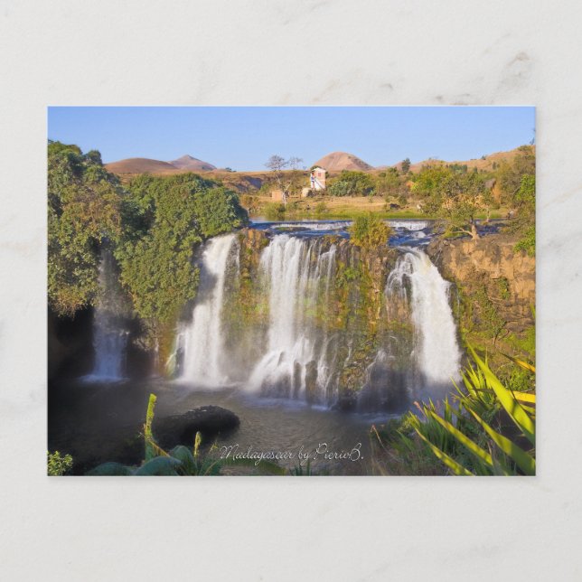 Cartão Postal Cascade d'Ampefy, Madagáscar (Frente)