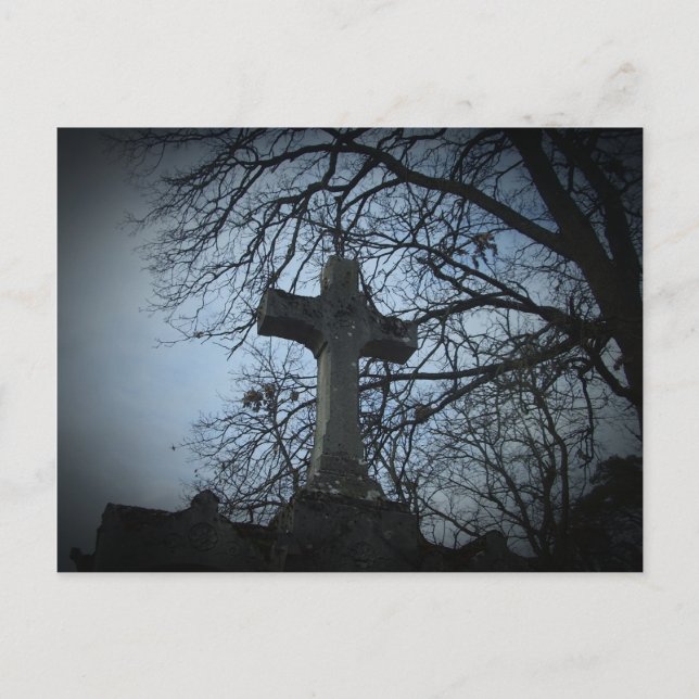 Cartão Postal Cascalho cruzado protegido (Frente)