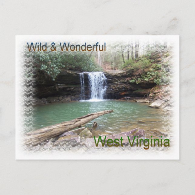 Cartão Postal Cascata Cênica Appalachian (Frente)