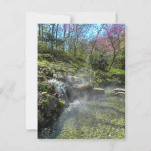 Cartão Postal Cascata de água quente