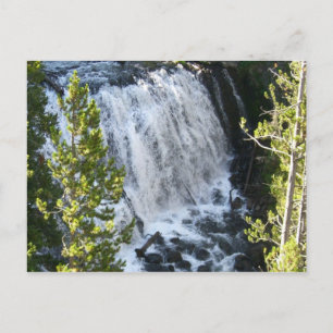 Cartão Postal Cascata de pedra amarela