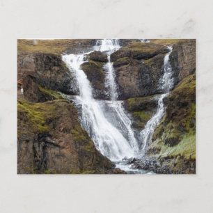 Cartão Postal Cascata de Rjukandi, Islândia