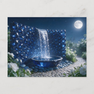 Cartão Postal Cascata de Safira de Setembro