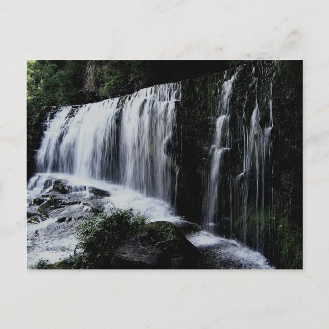 Cartão Postal Cascata de Sgd isaf Clun-gwyn (Frente)