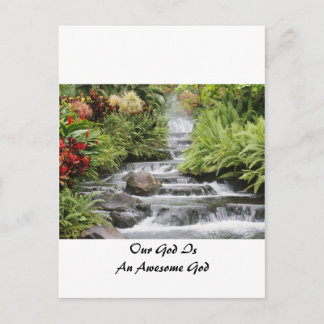 Cartão Postal Cascata - Deus Incrível