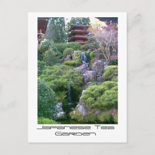 Cartão Postal Cascata do Tea Garden Japonês