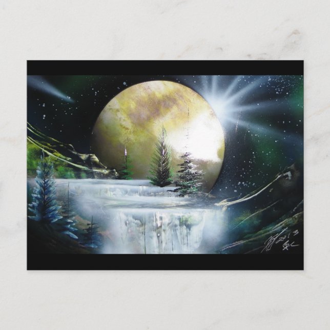 Cartão Postal Cascata espacial (Frente)