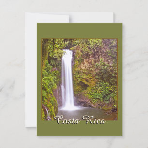 Cartão Postal Cascata na Costa Rica