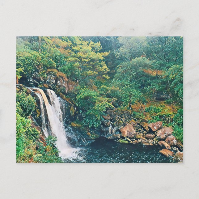 Cartão Postal Cascata na Inversnaid (Frente)