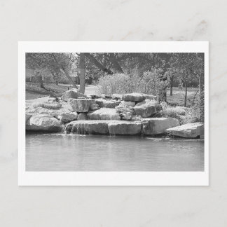 Cartão Postal Cascata no parque