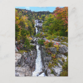 Cartão Postal Cascata prateada no outono, Nova Hampshire