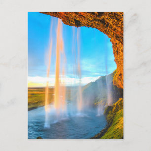 Cartão Postal Cascata sobre rochas Natureza Fotografia Pacífica