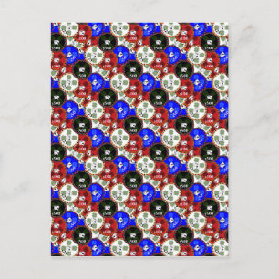 Cartão Postal Casino Chips