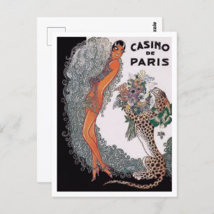 Cartão Postal Casino de Paris - Josephine Baker (1930)