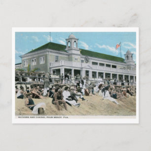 Cartão Postal Casino, Palm Beach, Florida Vintage