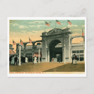 Cartão Postal Casino, Wildwood, New Jersey 1917 Vintage