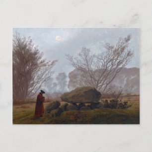 Cartão Postal Caspar David Friedrich A Walk em Dusk