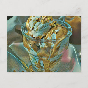Cartão Postal Casquinha de sorvete de verão