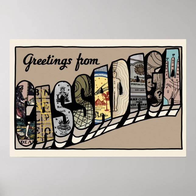 Cartão postal Cassadaga Poster (Frente)