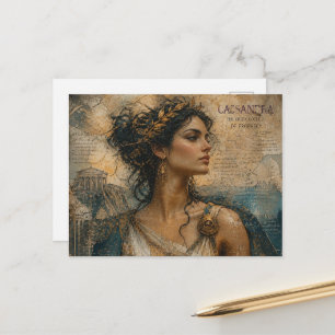 Cartão Postal Cassandra Bela Deusa Grega