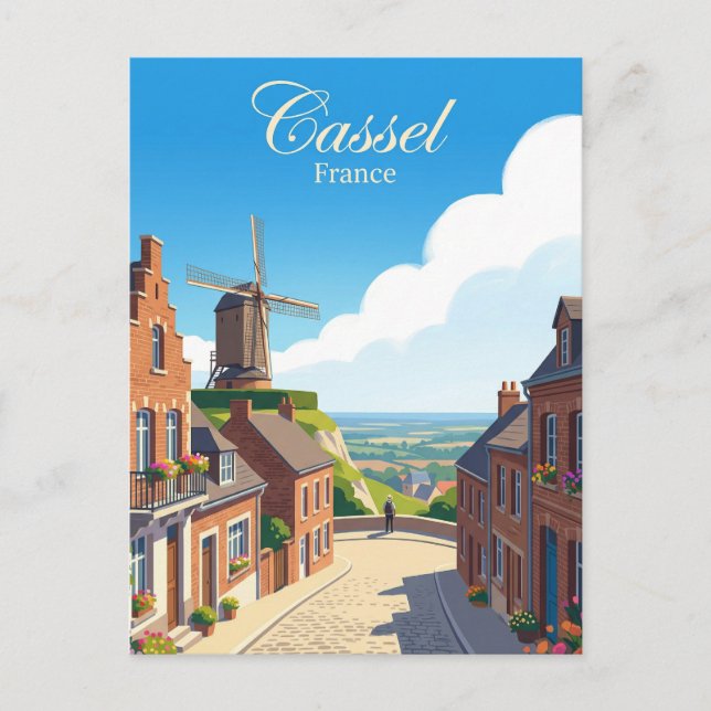 Cartão Postal Cassel França (Frente)