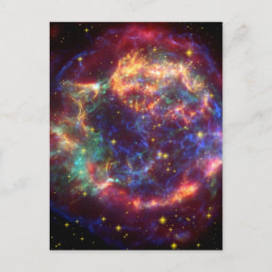 Cartão Postal Cassiopeia A: A Morte Torna-Se Ela