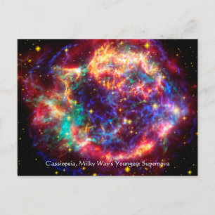Cartão Postal Cassiopeia, Milky Ways A Supernova Mais Nova