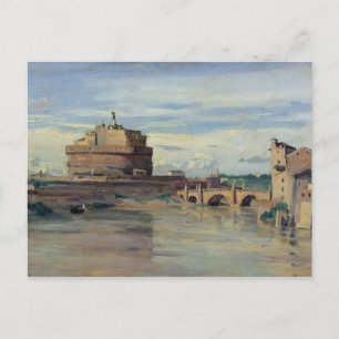 Cartão Postal Castel Sant' Angelo e o rio Tiber, Roma
