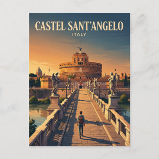 Cartão Postal Castel Sant'Angelo Itália