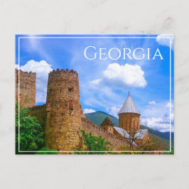 Cartão Postal Castelo Ananuri Geórgia Aragvi Montanhas do Cáucas
