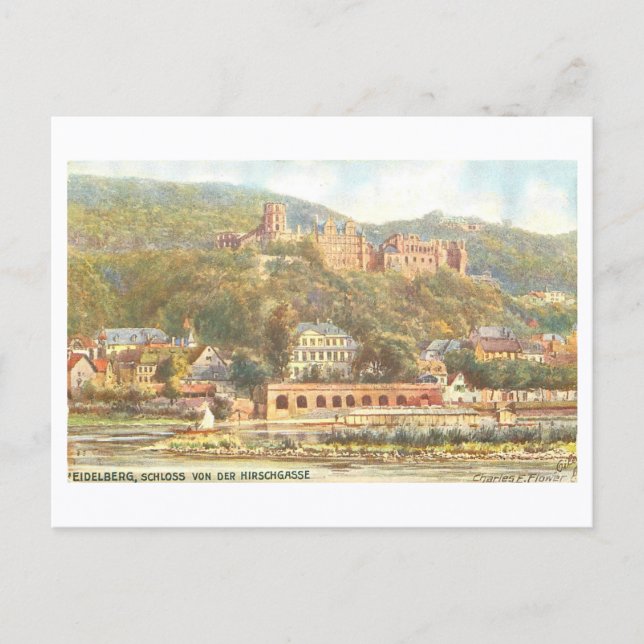 Cartão Postal Castelo Antigo de Heidelberg (Frente)