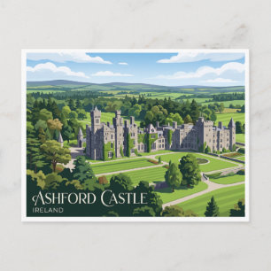 Cartão Postal Castelo Ashford Cong Irlanda
