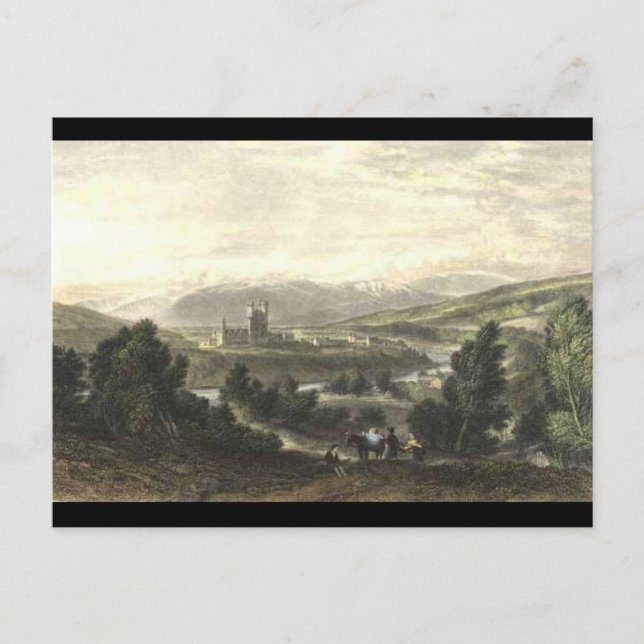 Cartão Postal Castelo Balmoral de W. Leitch (Frente)