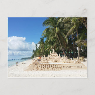 Cartão Postal Castelo Bela de Boracay - DATA Personalizada