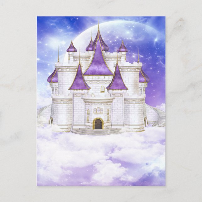 Cartão Postal Castelo branco e roxo (Frente)