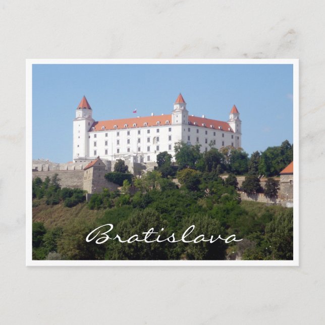 Cartão Postal castelo bratislava branco (Frente)