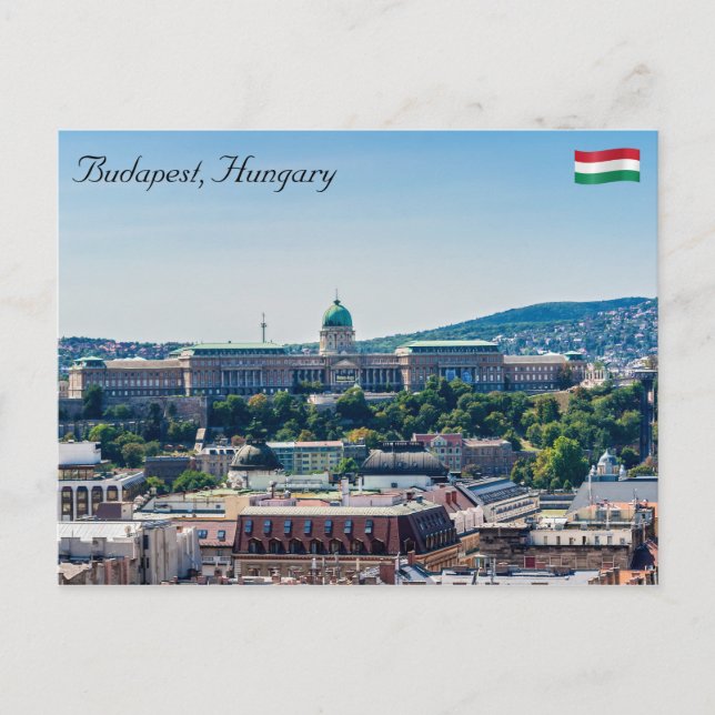 Cartão Postal Castelo Buda - Budapeste, Hungria (Frente)
