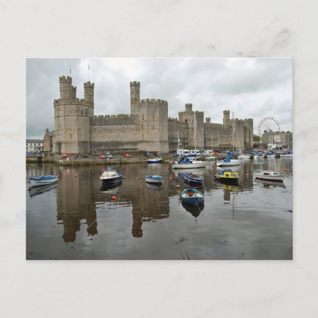 Cartão Postal Castelo Caernarfon (Frente)