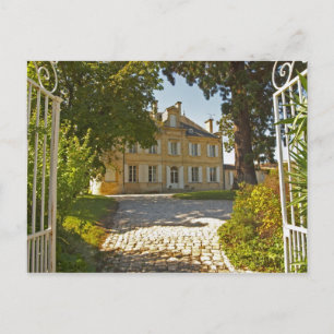 Cartão Postal Castelo Cos Labory em Saint Estèphe, trabalhado